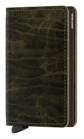 Secrid Slimwallet Dutch Martin Olive mit gratis Gravur - SDM-Olive